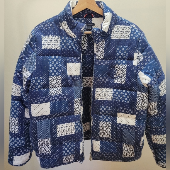 Tommy Hilfiger Patchwork Puffer Jacket - Picture 2 of 6